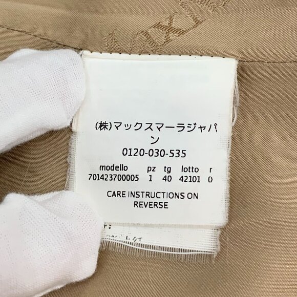 Maxmara Camel Double-Breasted Belted Coat Size 40 Medium Made In Italy 95% Camel - Picture 4 of 8